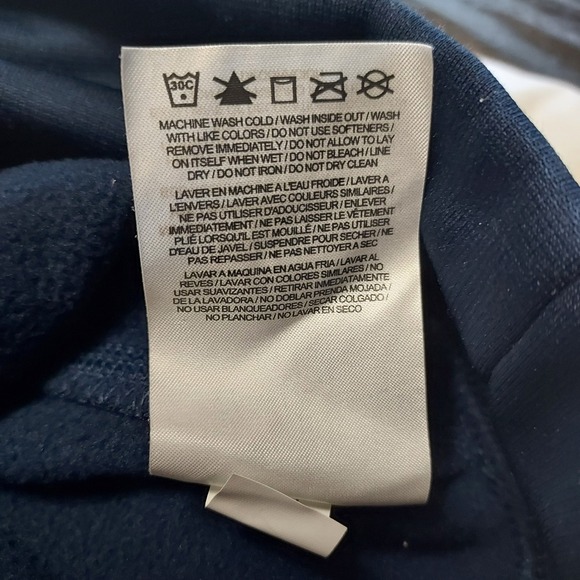 Nike Men's Navy‎ Blue Therma Fit Hoodie Super Bowl XLIX Patriots "Wicked Fourth" - Picture 10 of 12